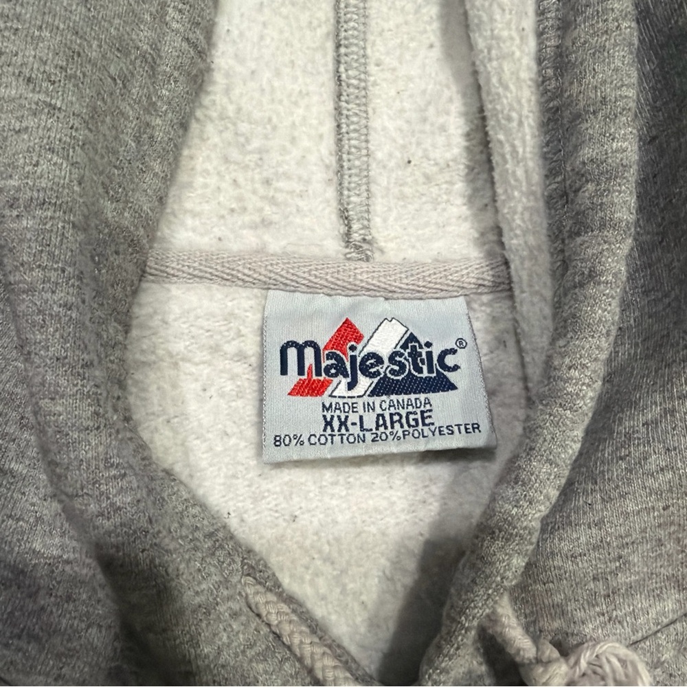 Vintage Raiders Hoodie Pullover Majestic Gray Men’s XXL Oakland Las Vegas - Picture 3 of 4